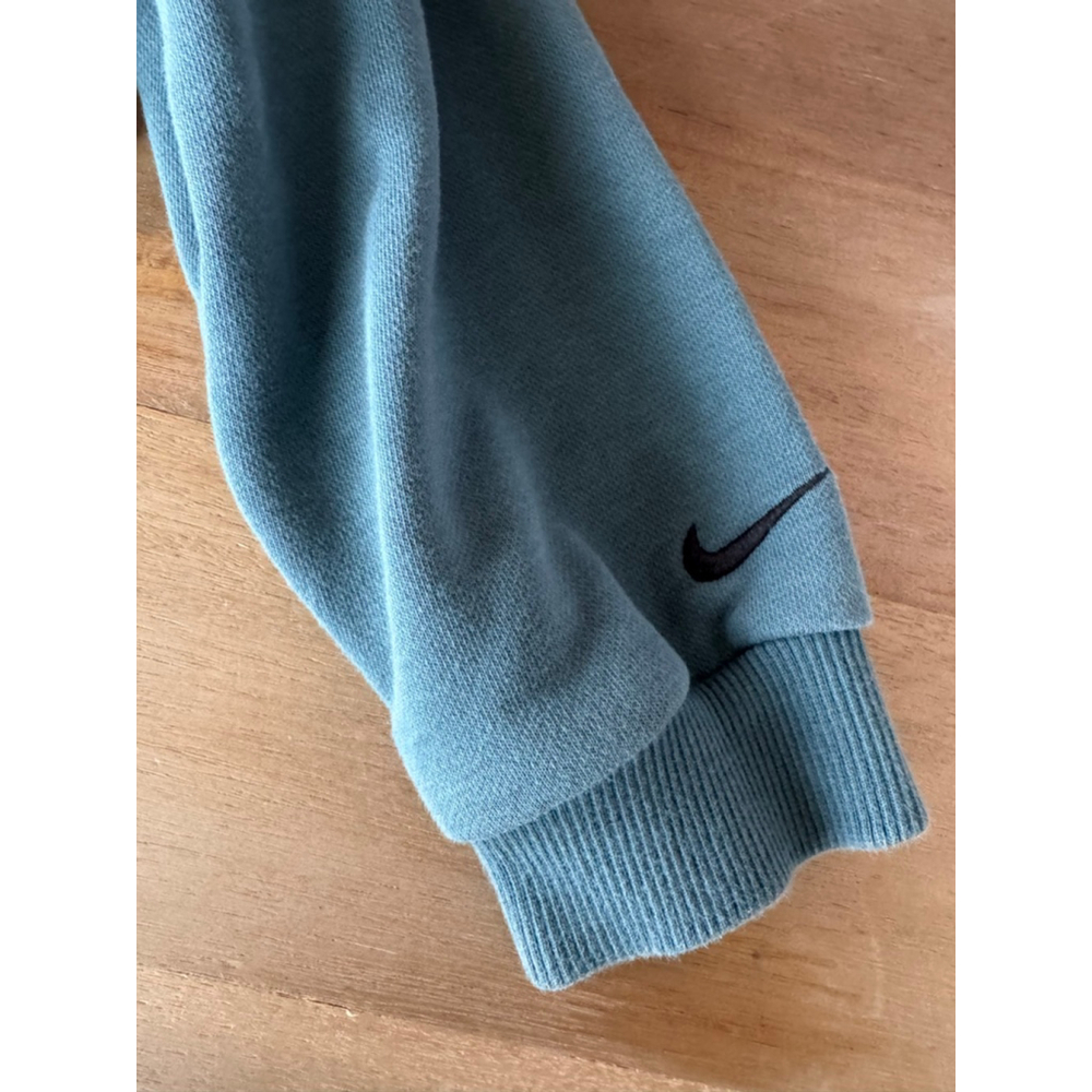 Nike Teal Floral Logo Cropped Hoodie Kid's XS - Picture 4 of 8